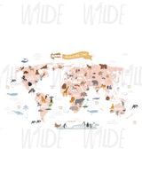 World Map Theme Globetrotter Wallpapers for Kids