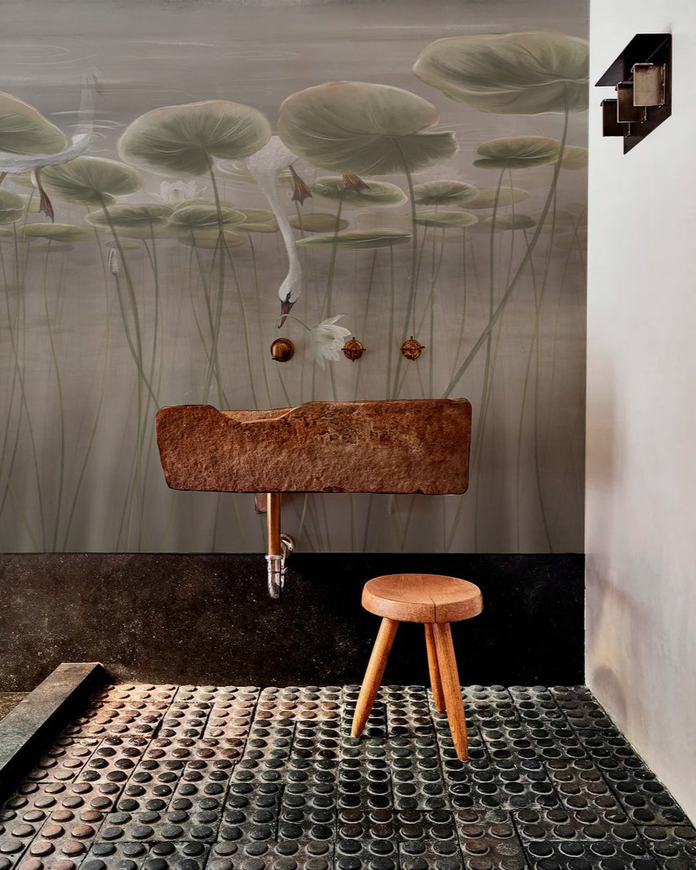 Lotus Dreams, Chinoiserie Wallpaper