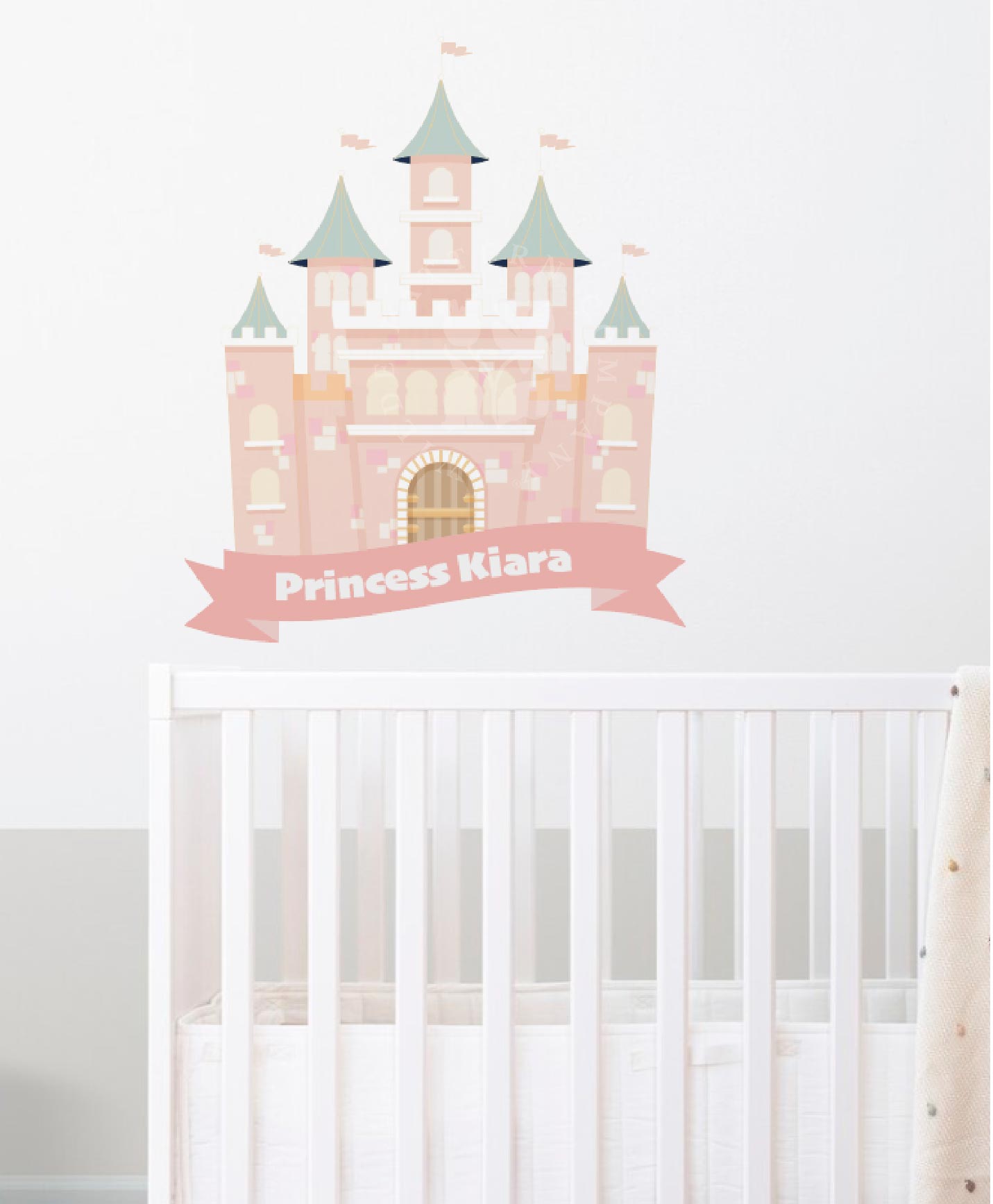 Princess Castle - Large Personalised Decal