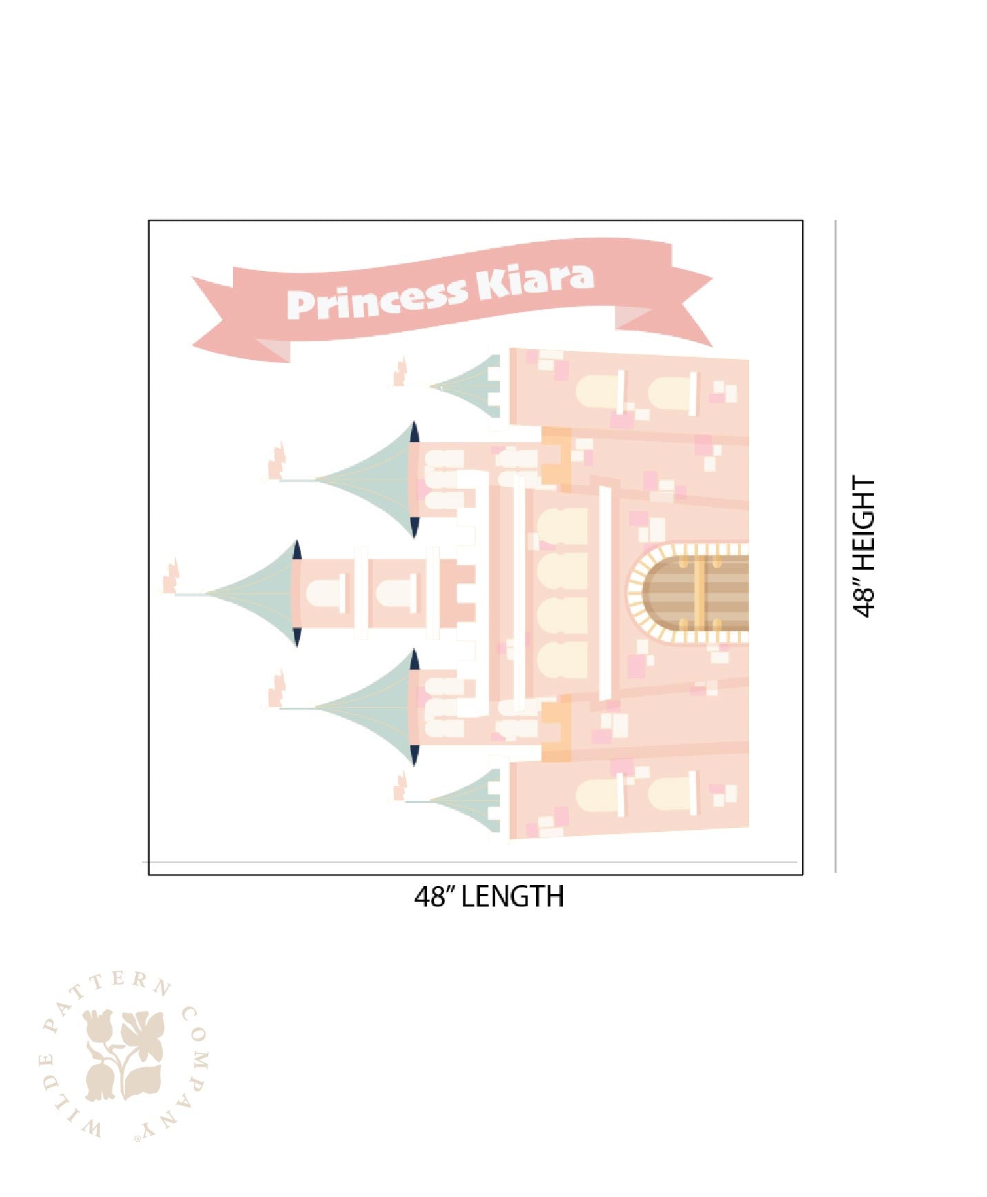 Princess Castle - Large Personalised Decal