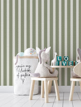 Scallop Stripe Wallpaper
