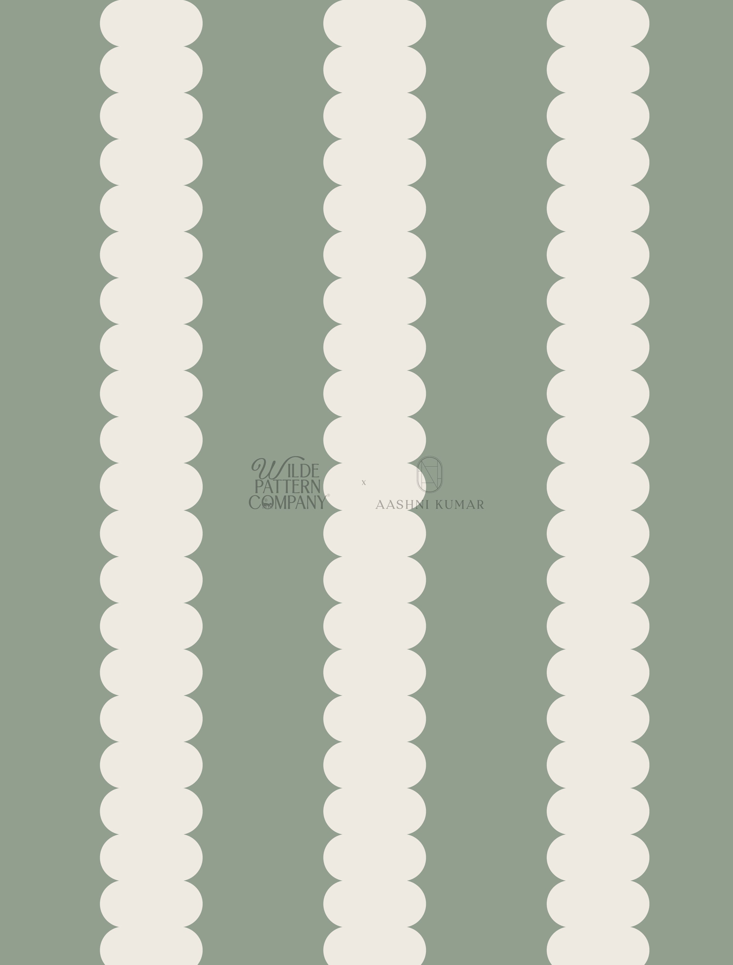 Scallop Stripe Wallpaper
