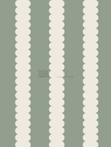 Scallop Stripe Wallpaper
