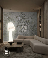 Green Birds Bohemia Mural