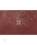 Blossom Mural in Maroon