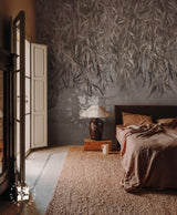 Brown Gold Swan Lake Mural