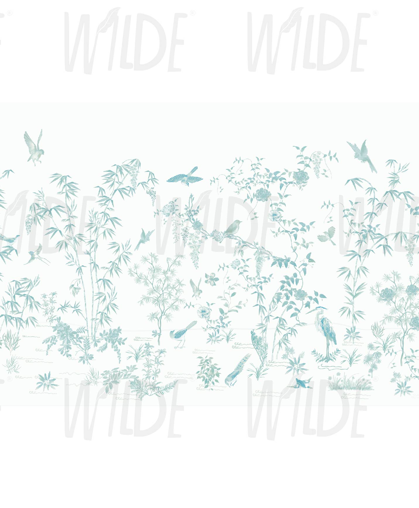 Chinoiserie Toile Wallpaper by Wilde Pattern Company