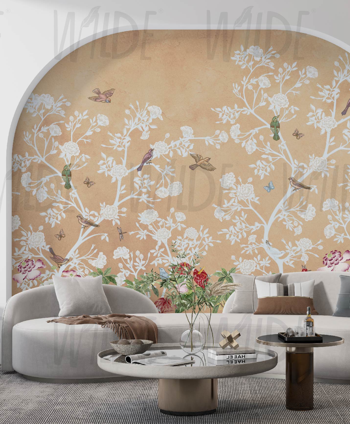 Chinoiserie Mural Wallpaper by Wilde Pattern Company