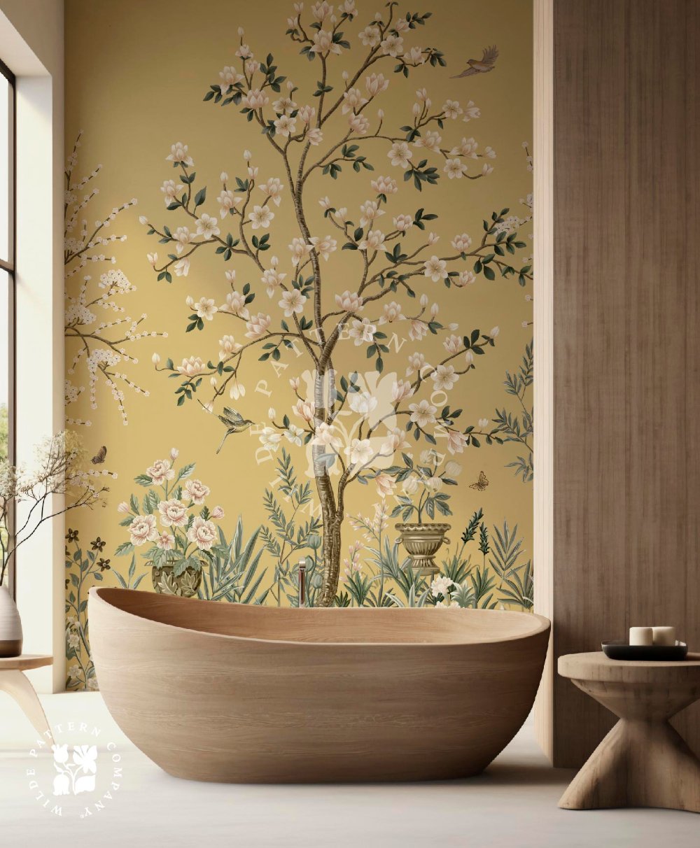 The Imperial Garden, Chinoiserie Wallpaper