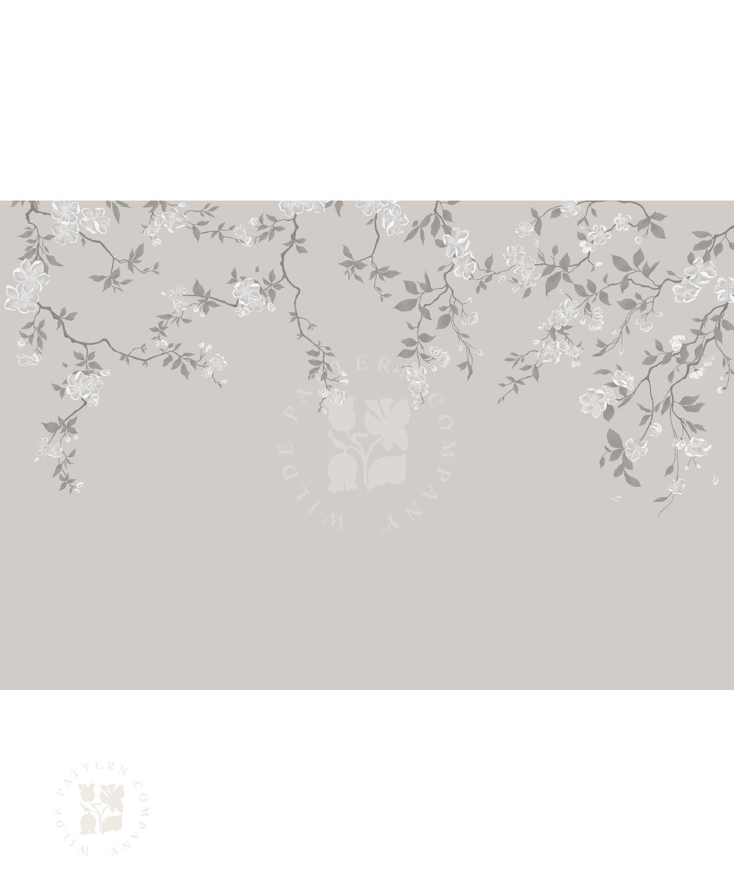 Chinoiserie Cherry Blossom (Gray)