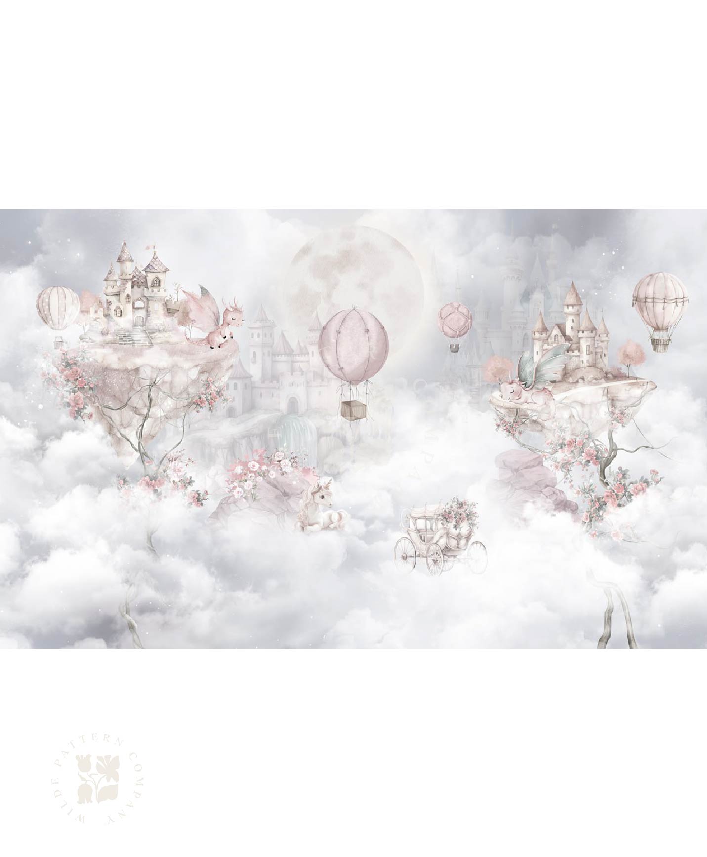 Cloud Kingdom, Dreamy Princess Kids Wallpaper