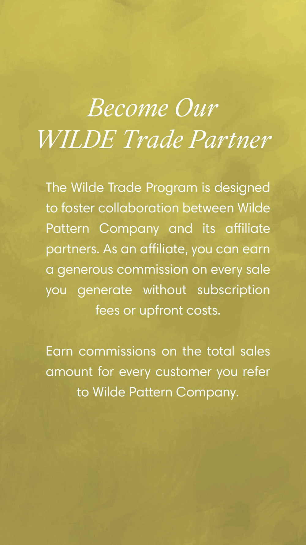 Trade Partner – Wilde Pattern Company