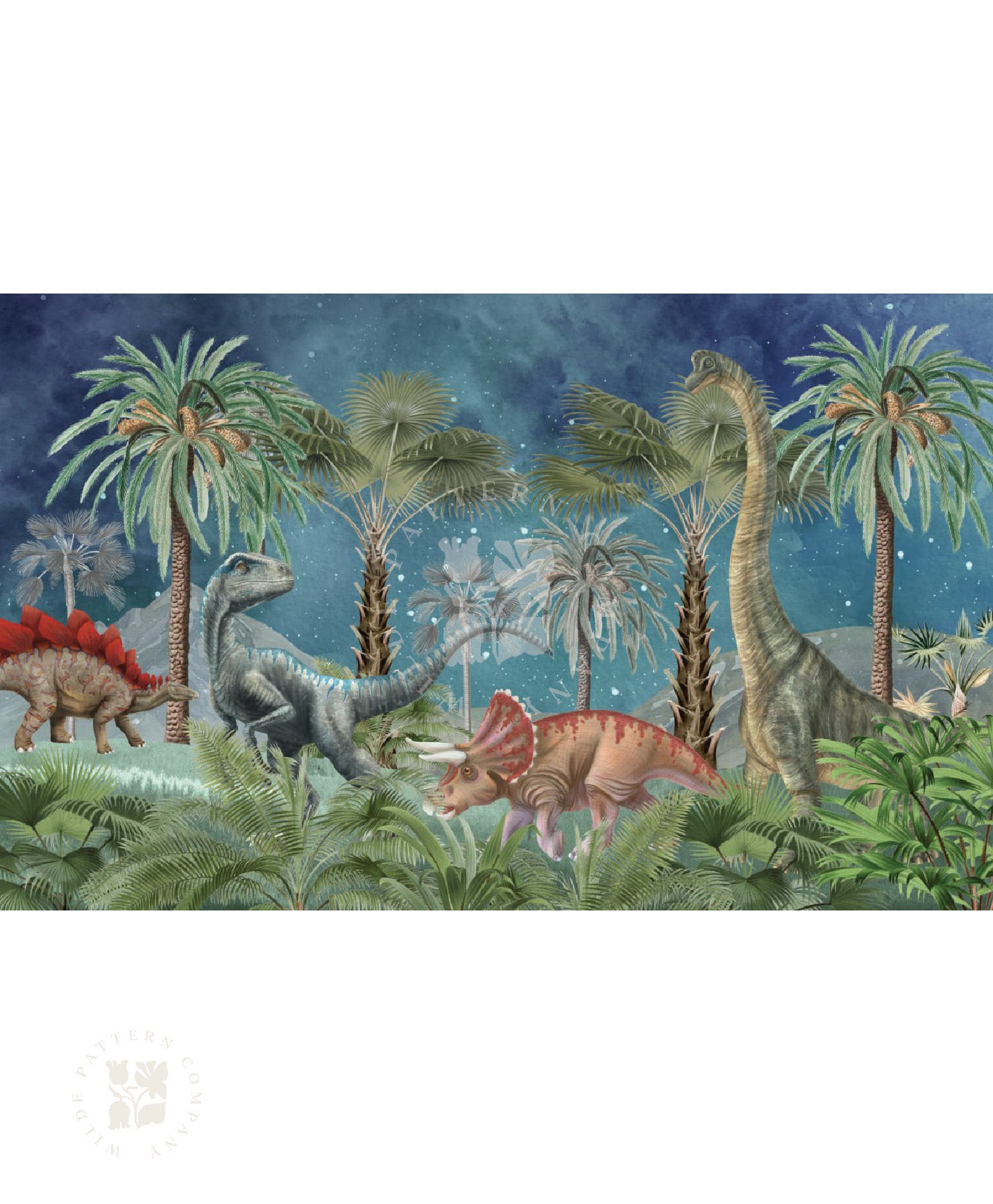 Dinosaur Landscape with Sky