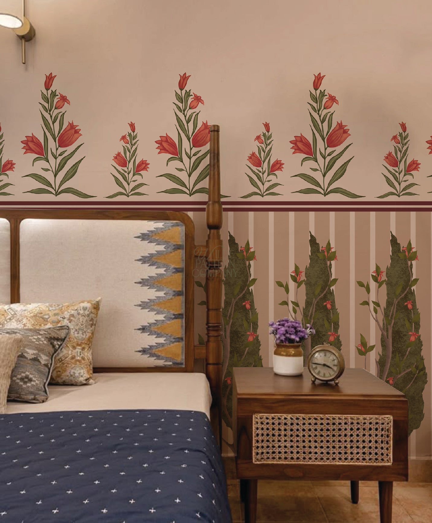 Garden Room Wallpaper (Red)