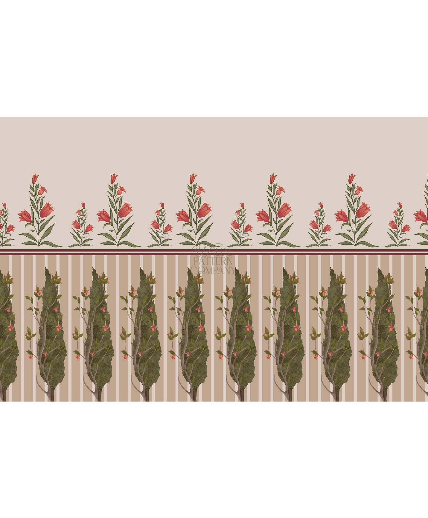 Garden Room Wallpaper (Red)