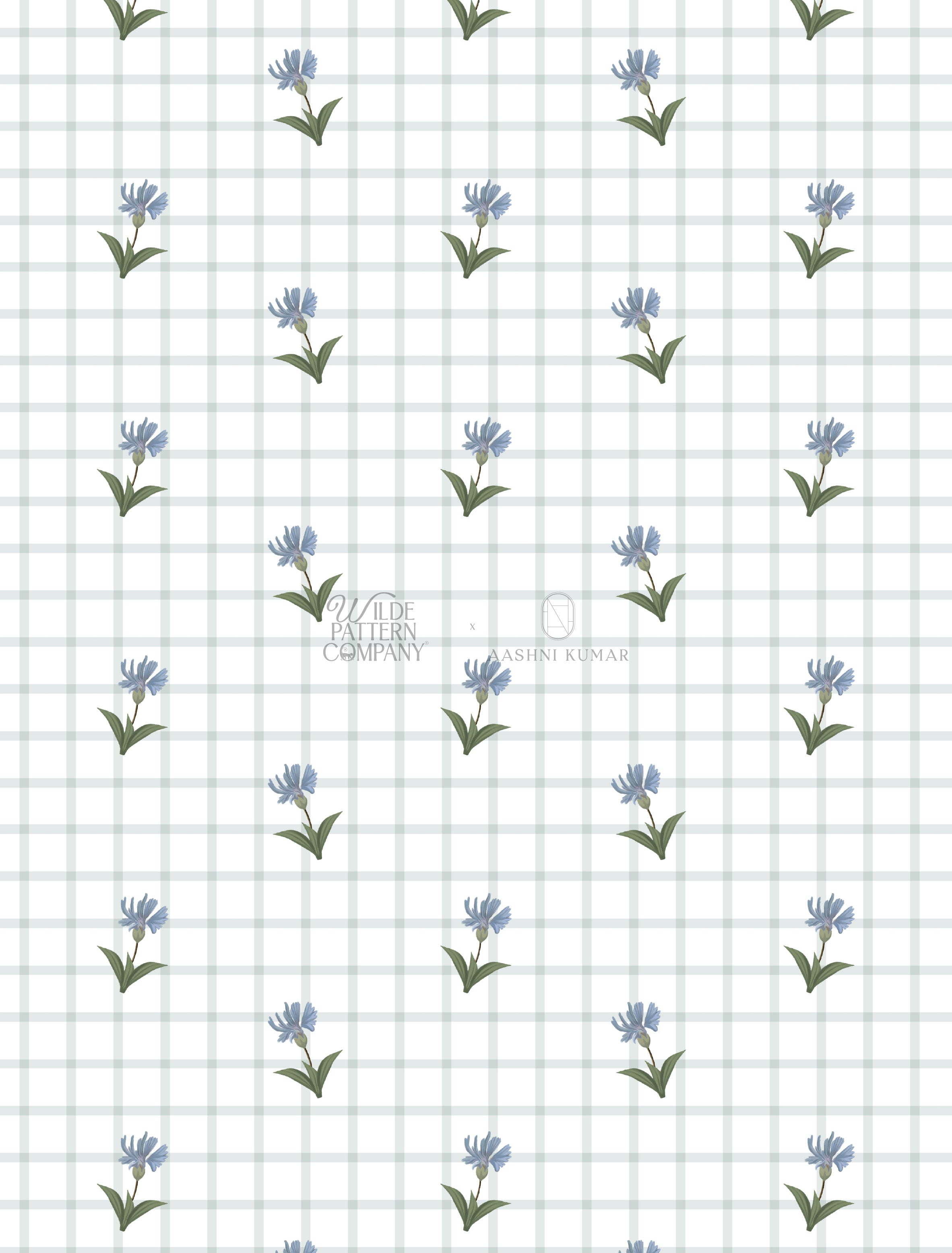 Indigo Petit Wallpaper
