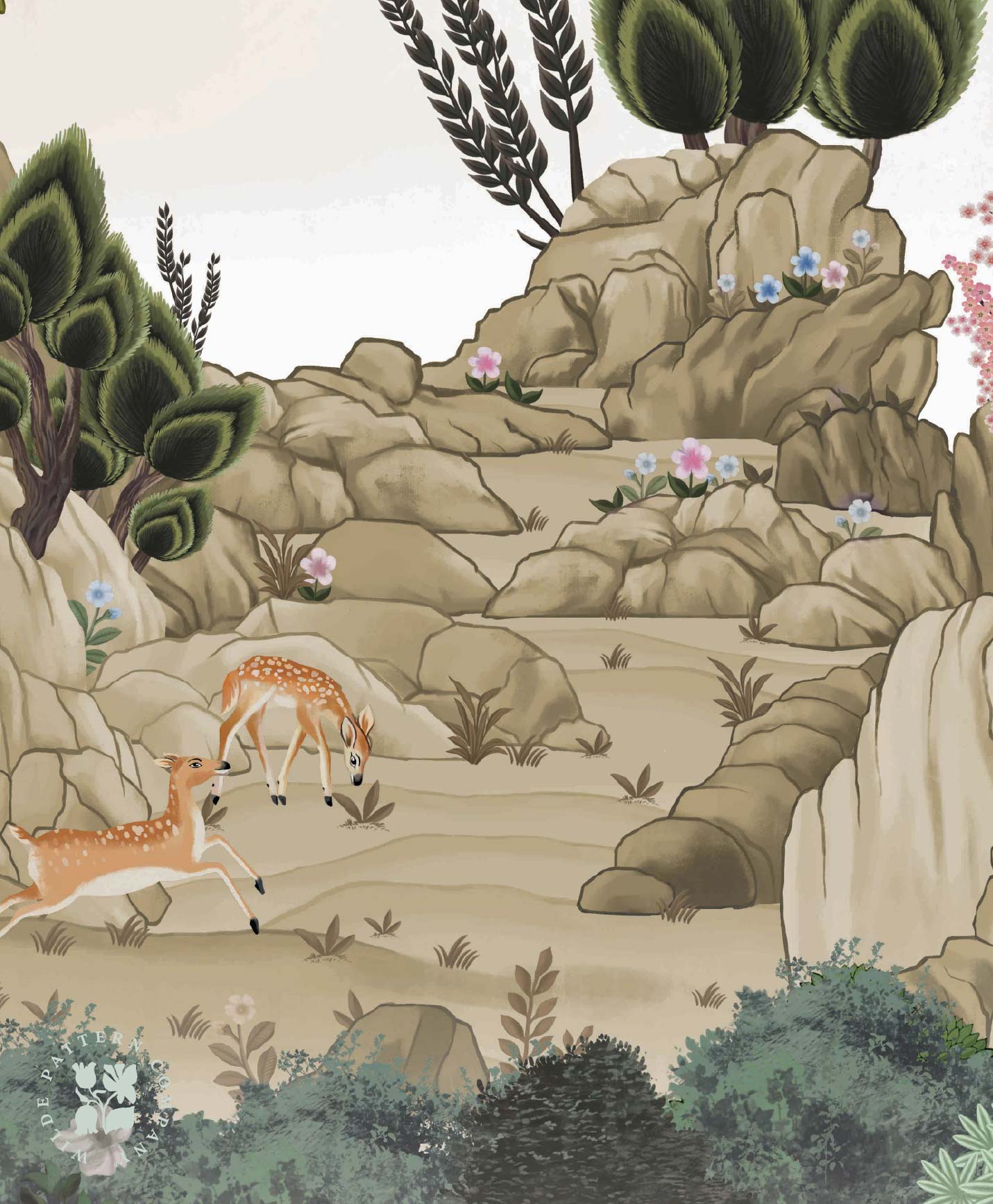 Jodha's Wilde Haven, Pichwai Wallpaper