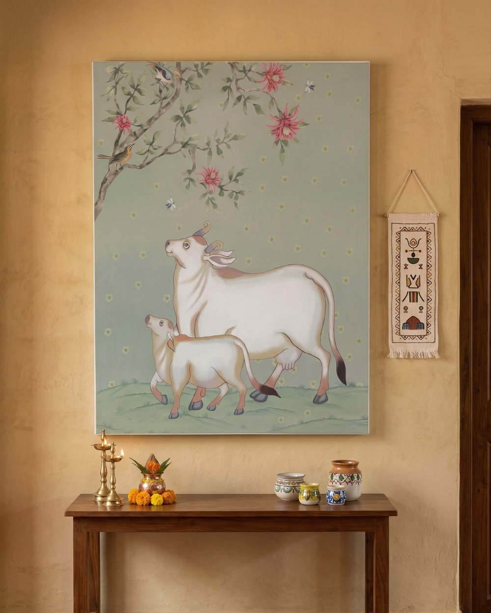 Kamdhenu Canvas Art (Unframed)