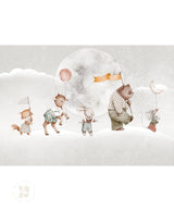 La Luna, Dreamy Kids Wallpaper