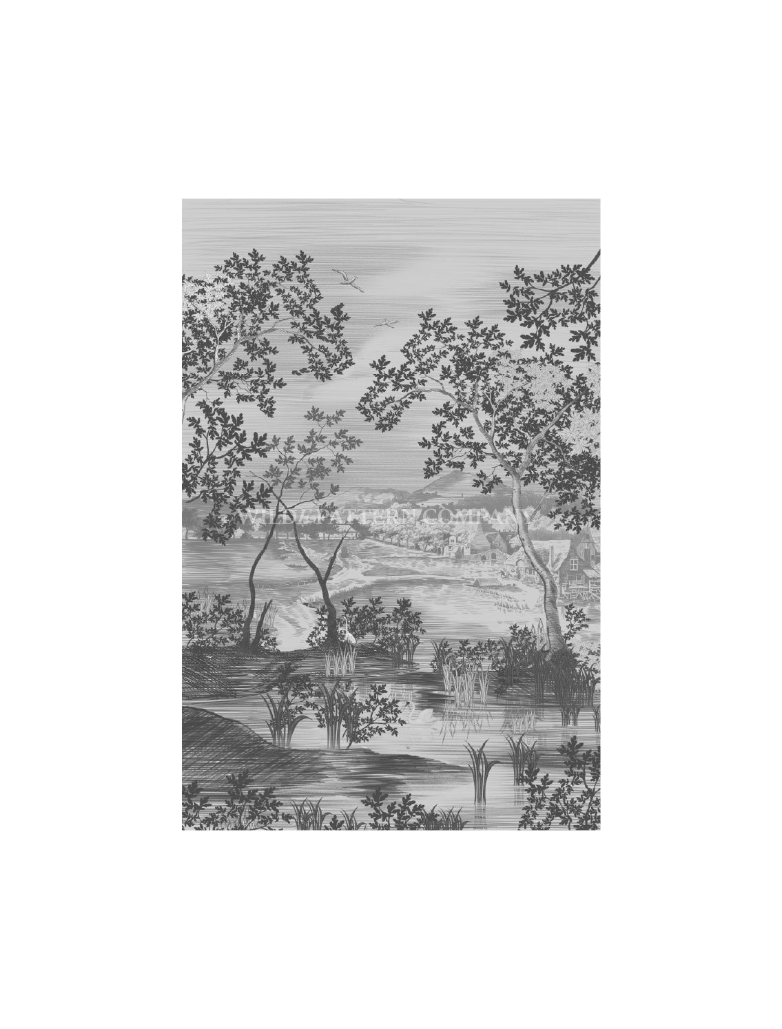 Landscape Toile 04 in Monochrome