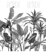 Monochrome Trees, Forest Wallpaper by Wilde Pattern Company