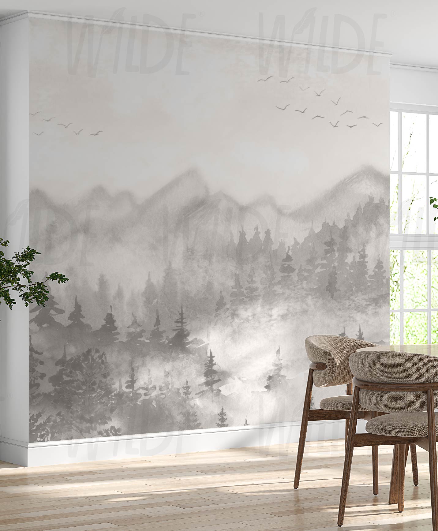 Neutral Wallpaper by Wilde Pattern Company