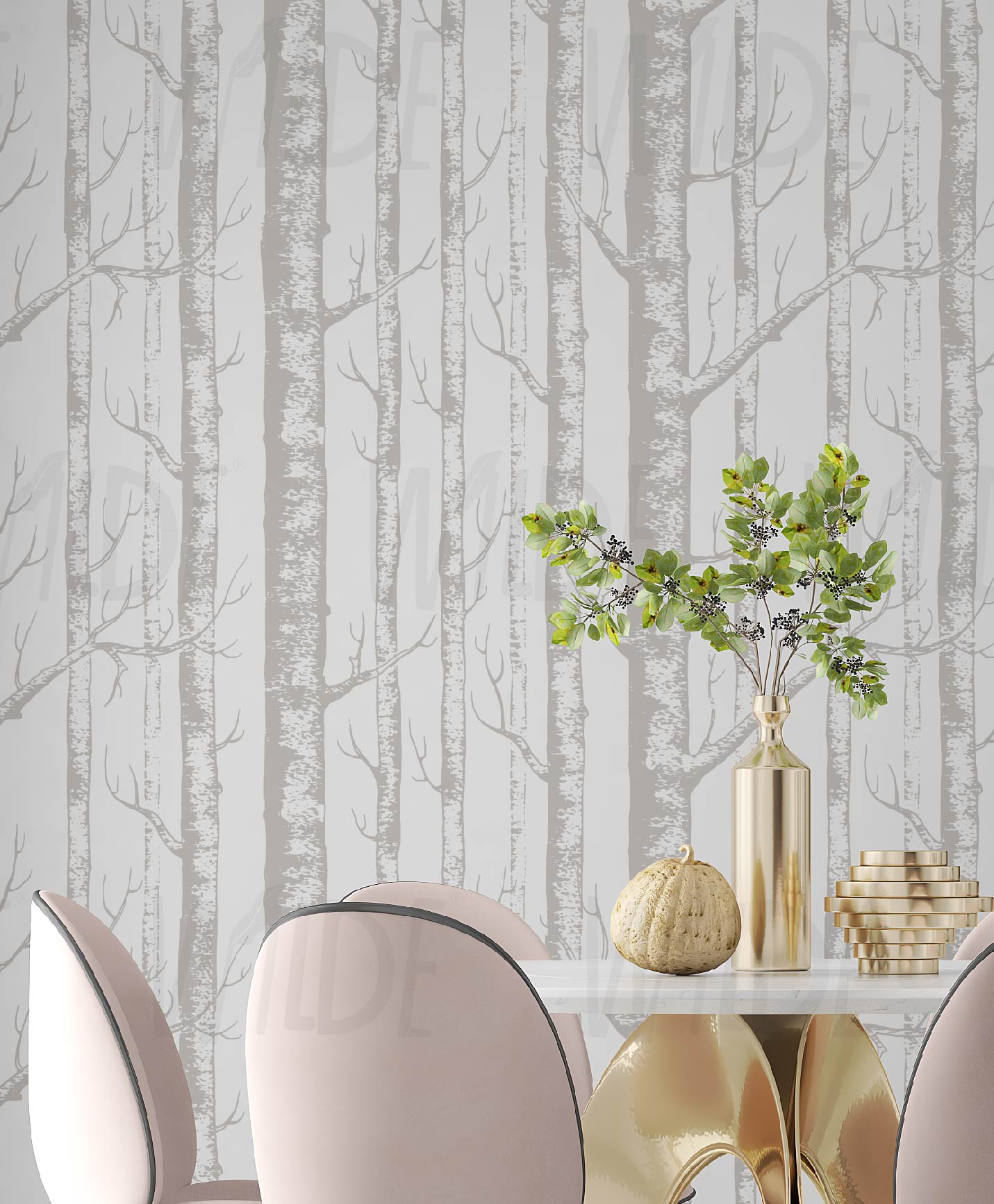 Neutral Wallpaper by Wilde Pattern Company