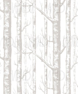 Birch Trees, Neutral Wallpaper Mural