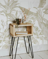 Neutral Tropical Wallpaper by Wilde Pattern Company