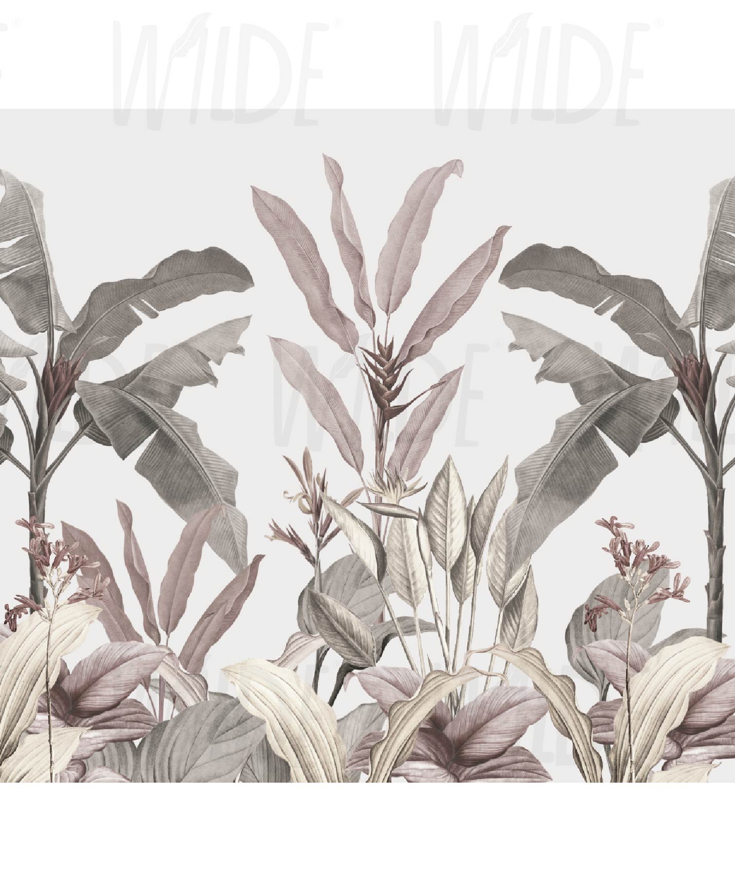 Vintage Birds of Paradise, Neutral Wallpaper Mural