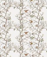 Rustic Birds, Neutral Wallpaper