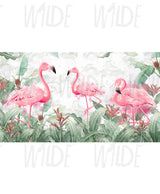 Flamingo Fun, Kids Wallpaper for Girls