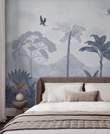 Palm & Mist (Navy Blue)