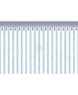 Royal Circus Tassel & Stripe Wallpaper (Blue)