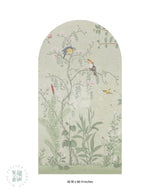 Bagh in Soft Fern Decal Wallpaper Arch