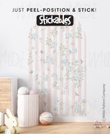 Renter Friendly, Fabric Backed, Wall Stickers & Decals. Sticks on any surface.