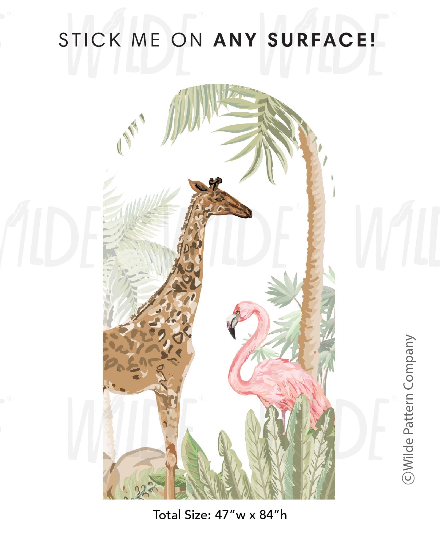 TROPICAL SAFARI KIDS DECAL STICKER