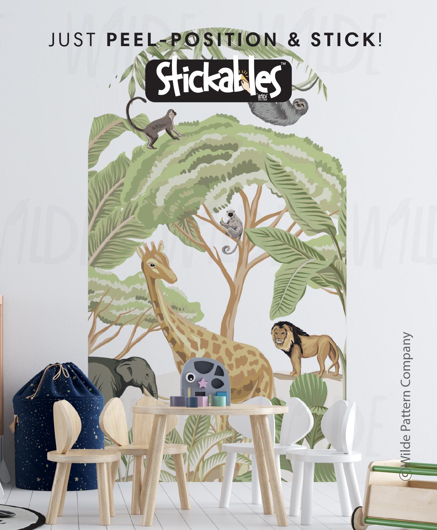 SAFARI THEME DECAL FOR KIDS