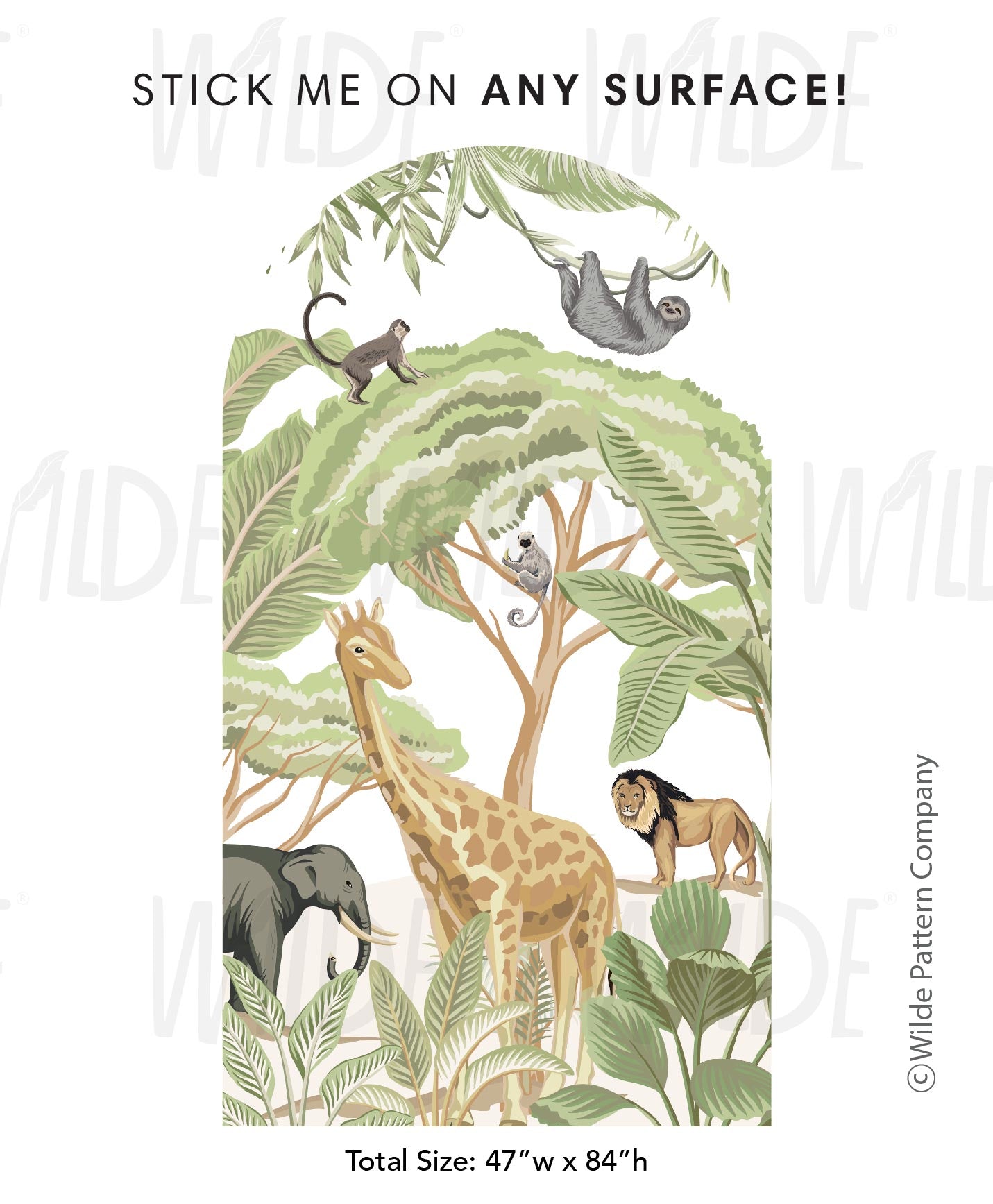 SAFARI THEME DECAL FOR KIDS