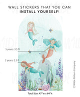 Mermaid & Friends, Fabric Wall Stickable Arch
