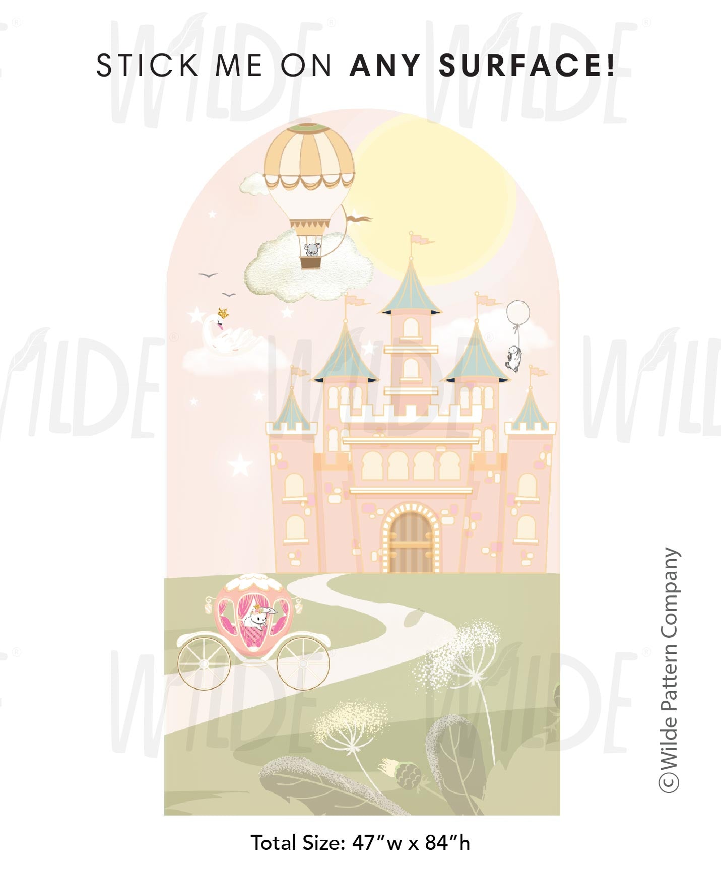 Princess of the Castle Wall sticker decal