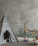 Swan Stories, Dreamy Kids Wallpaper