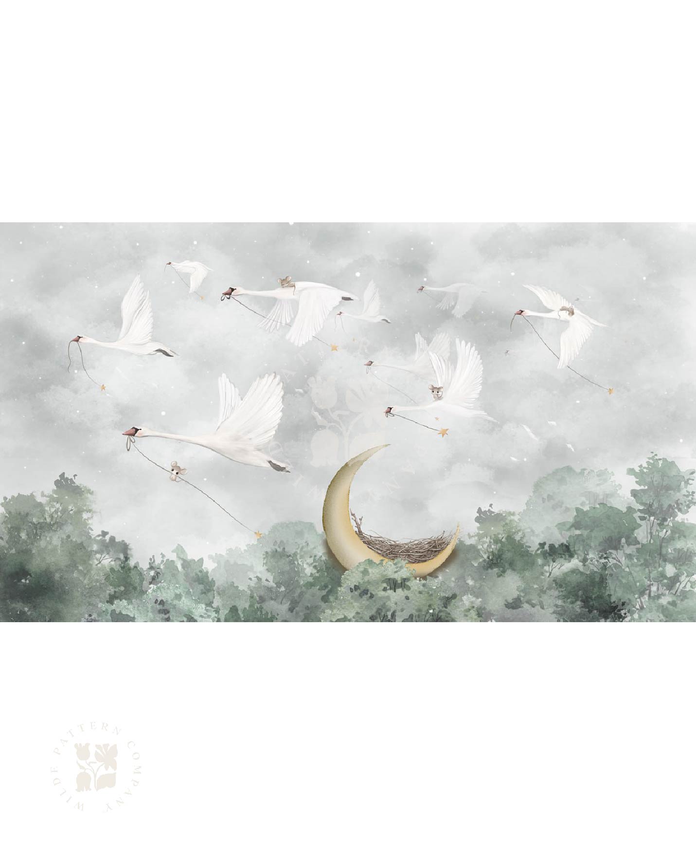 Swan Stories, Dreamy Kids Wallpaper
