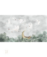 Swan Stories, Dreamy Kids Wallpaper