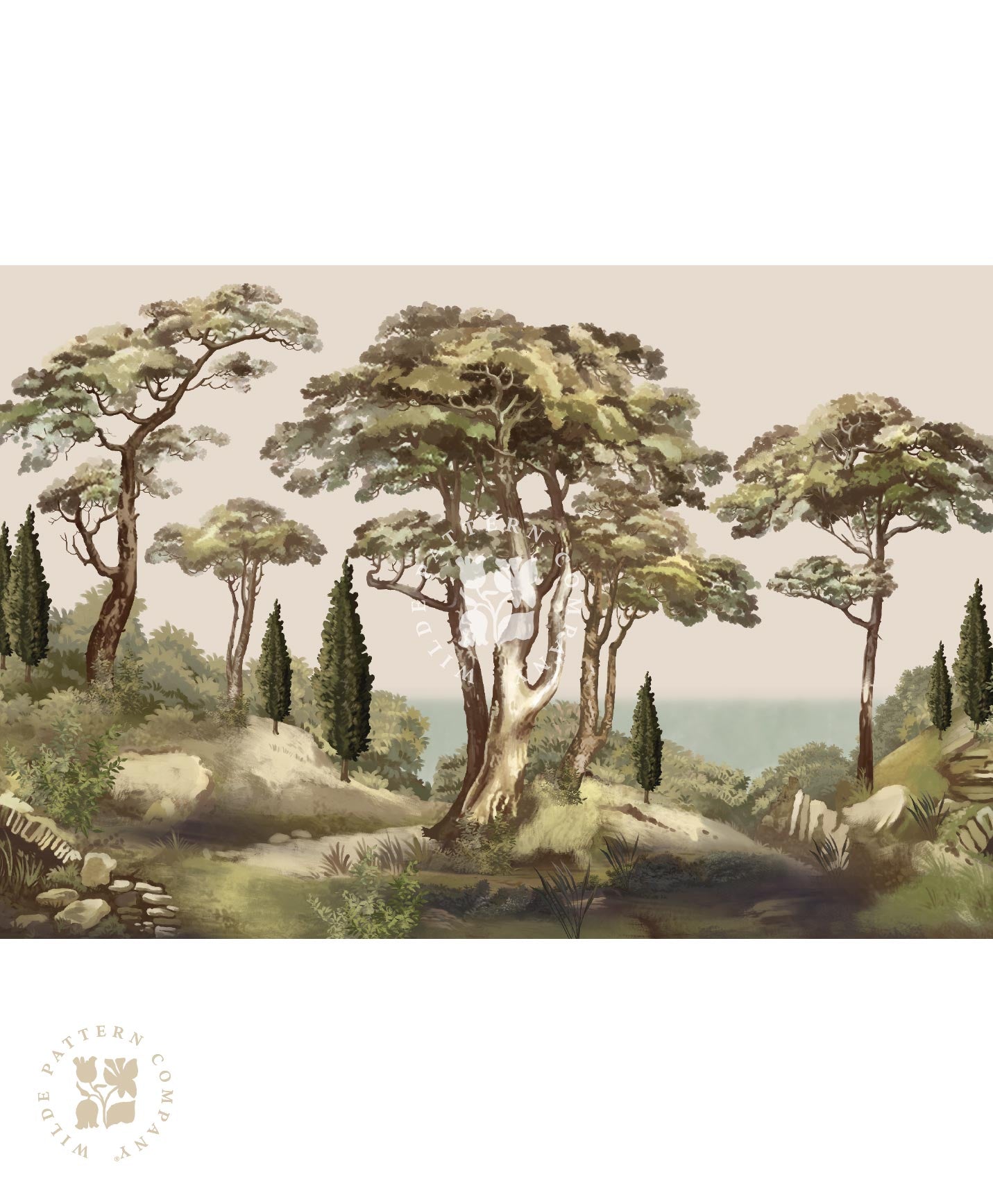 Tuscan Dream Landscape Mural