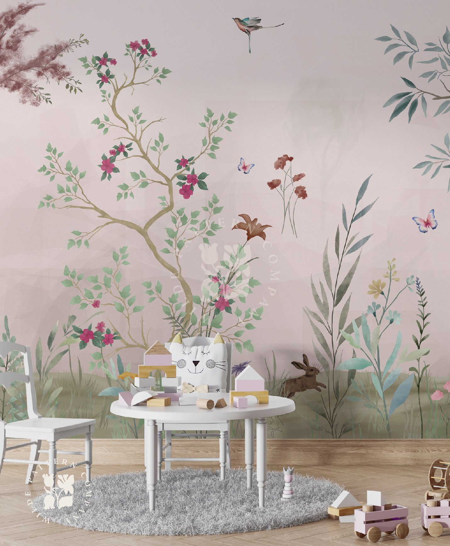 Whispering Meadows in Dusty Pink