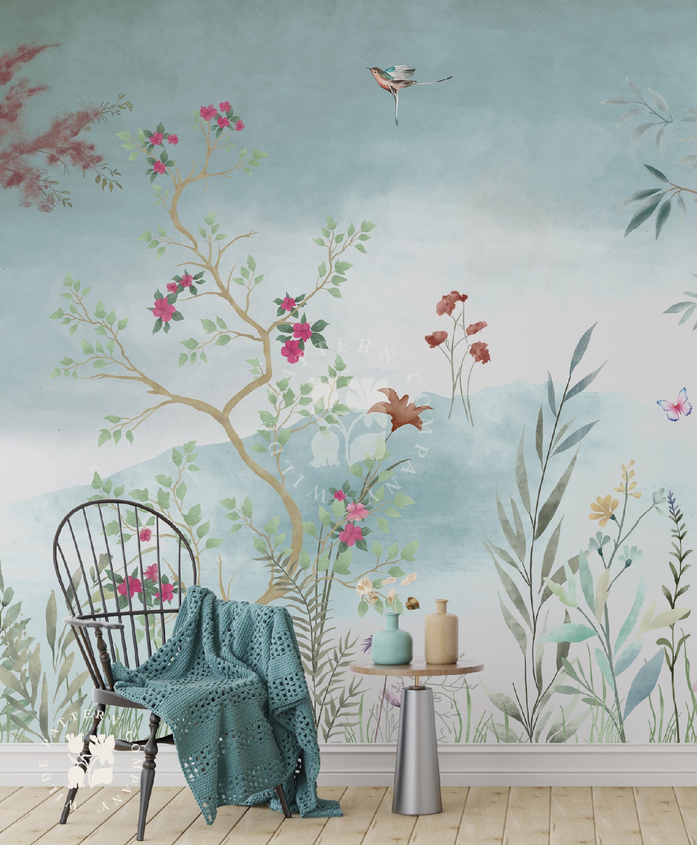 Whispering Meadows in Dusty Blue