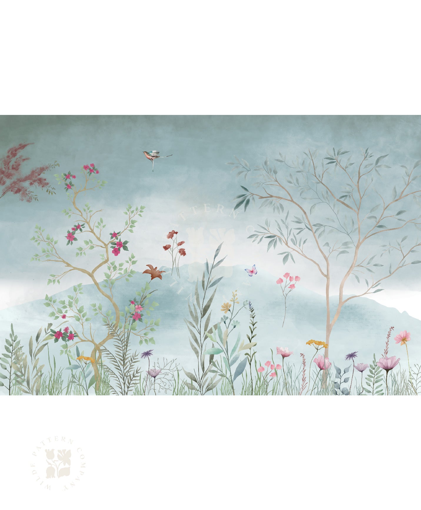 Whispering Meadows in Dusty Blue