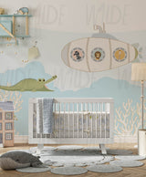 Cute Kids sea theme Wallpaper by Wilde Pattern Company