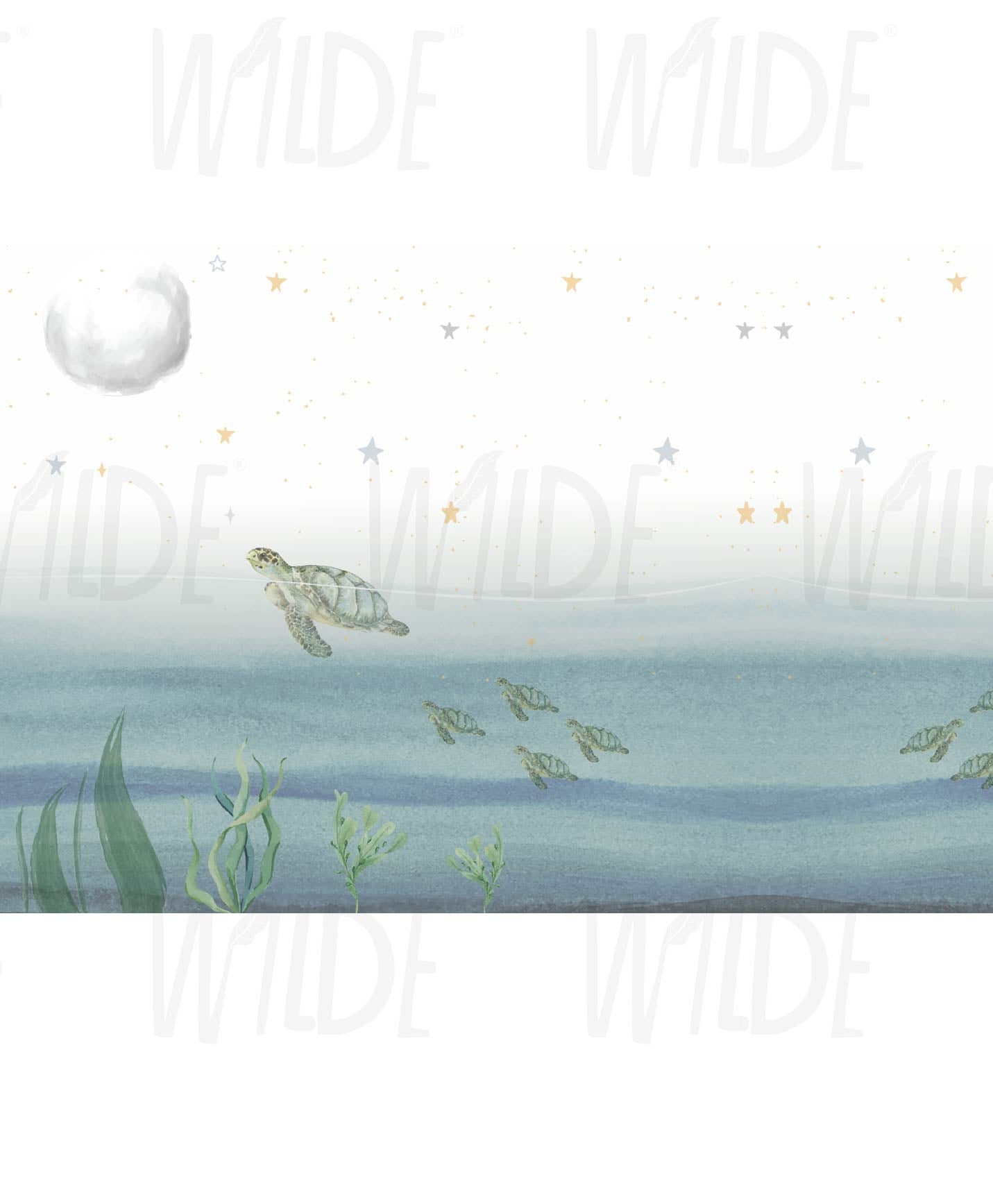 Cute Kids sea theme Wallpaper by Wilde Pattern Company